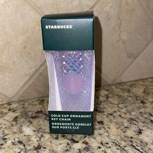 Starbucks Winter 2022 White Jewel Ornament Key Chain NWT